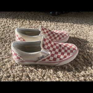 Red Checkered Vans